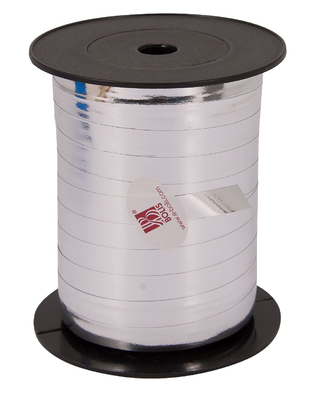 Kräuselband metallic, Ziehband SILBER 19 Geschenkband 10mm 250Meter