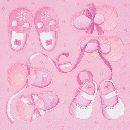 Servietten 33cm Design ROSA New Arrival Girl