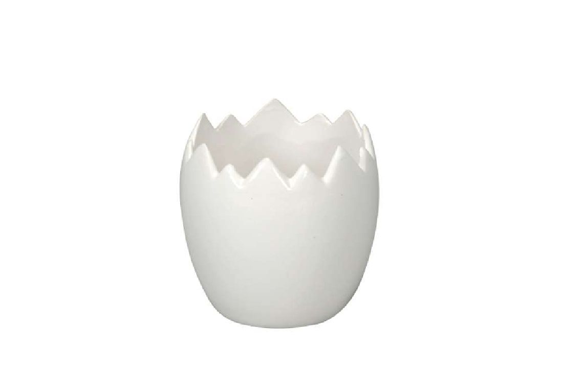 Ei gebrochen WEISS 501397 Dolomit Ø8,5xH8,5cm