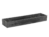 Dekotablett Kunststoff GRAU 67838 42x10,5x5cm
