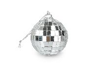 Discokugel silber 25025000-1  Spiegelball Ø4,5cm Hänger